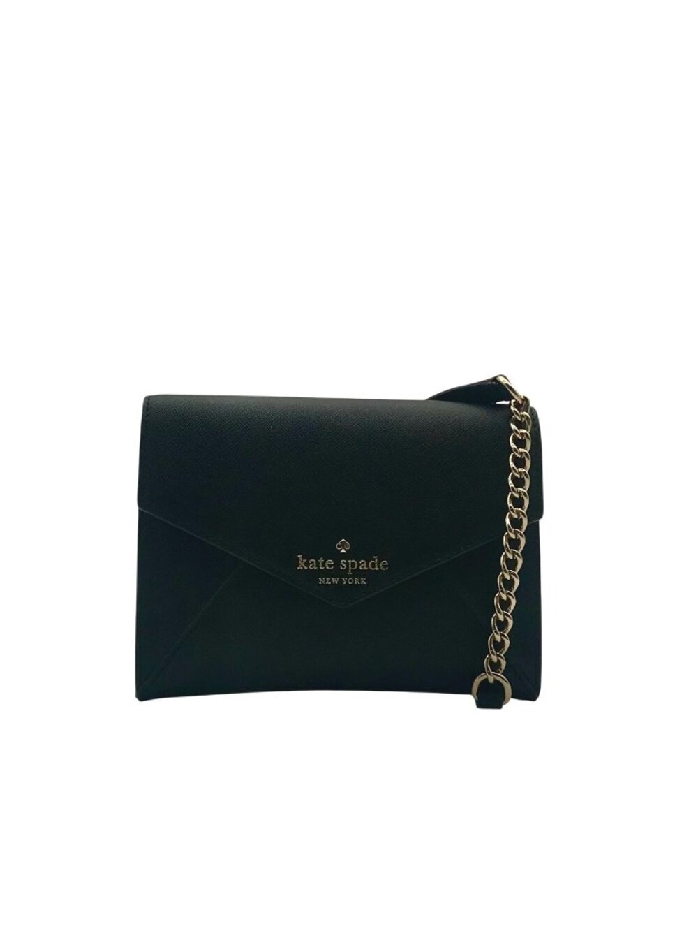 Kate Spade Black Saffiano Leather Cedar Street Monday Envelope Crossbody Bag